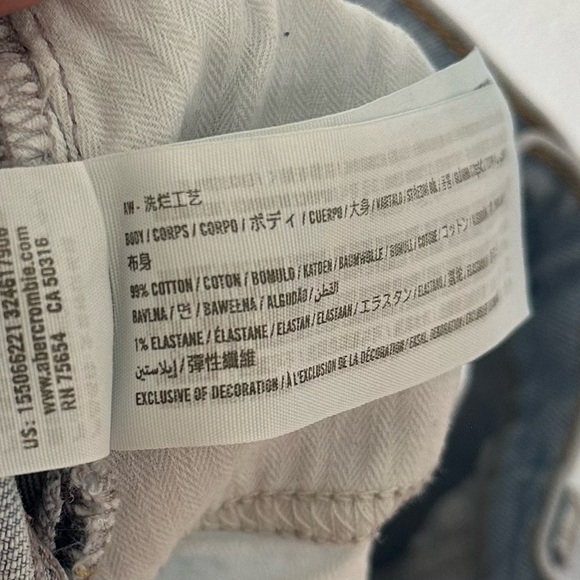 abercrombie & fitch curve love ultra high rise 90’s straight leg jeans - Picture 9 of 12